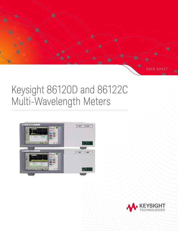 86120D and 86122C Multi-Wavelength Meters | Keysight
